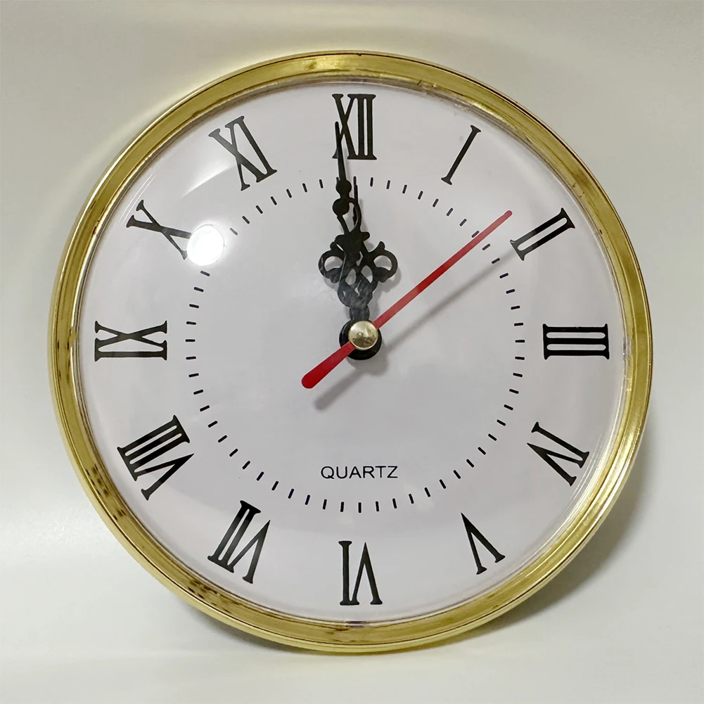 

DIY 130MM Quartz Clock Insert Movement Roman Numeral Replacement Gold Silver Wall Clock Quartz Clock Accessories