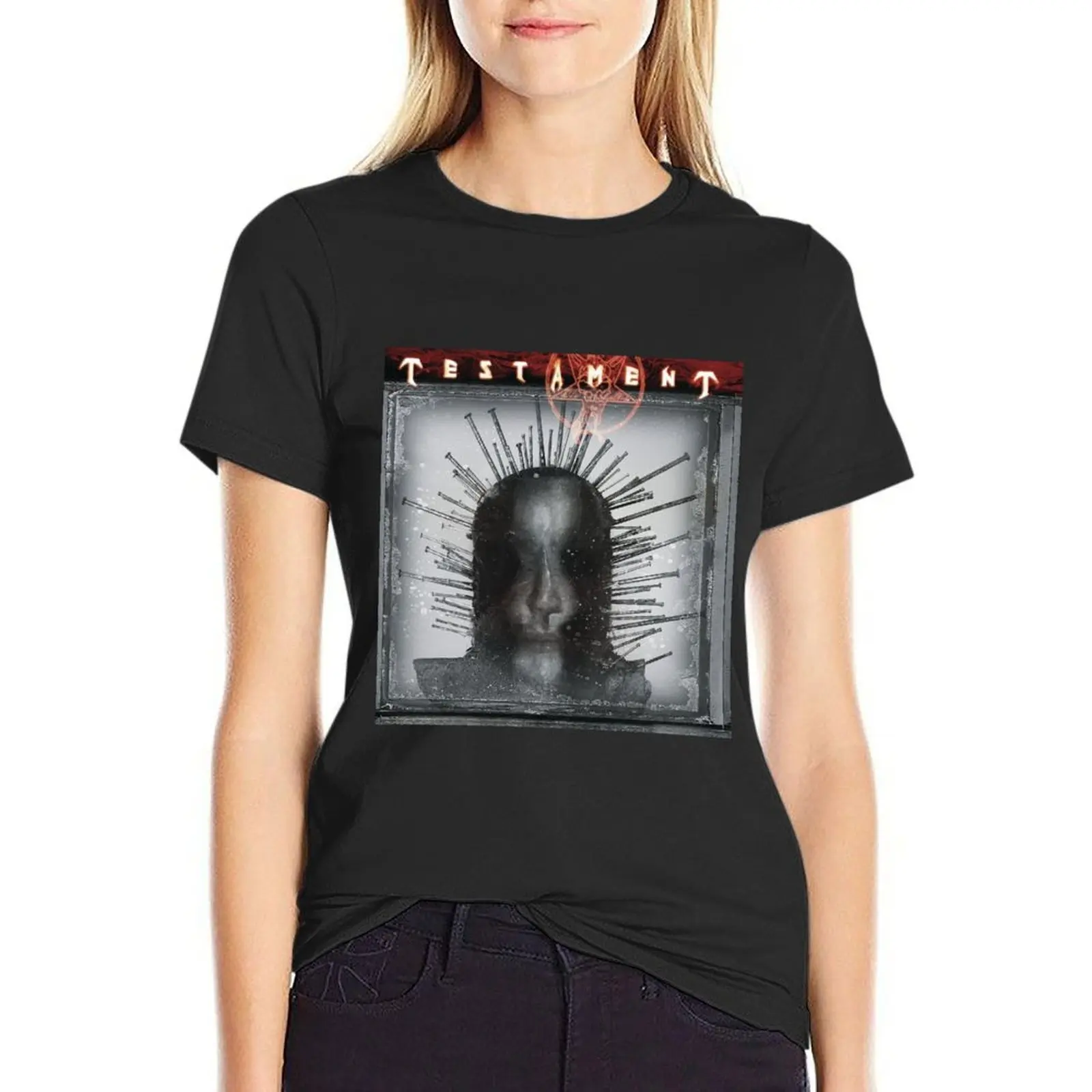 Testament demonic T-shirt oversized cute tops animal print shirt for girls funny t shirts for Women
Testament demonic T-shirt oversized cute tops animal print shirt for girls funny t shirts for Women