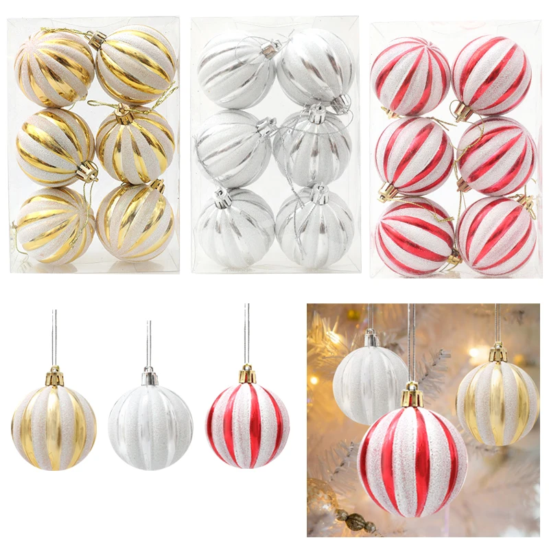 6pcs/box Painted Electroplated 6CM Christmas Ball Pendant New Year 2024 Christmas Tree Decor Accessories Navidad Home Decoration
6pcs/box Painted Electroplated 6CM Christmas Ball Pendant New Year 2024 Christmas Tree Decor Accessories Navidad Home Decoration