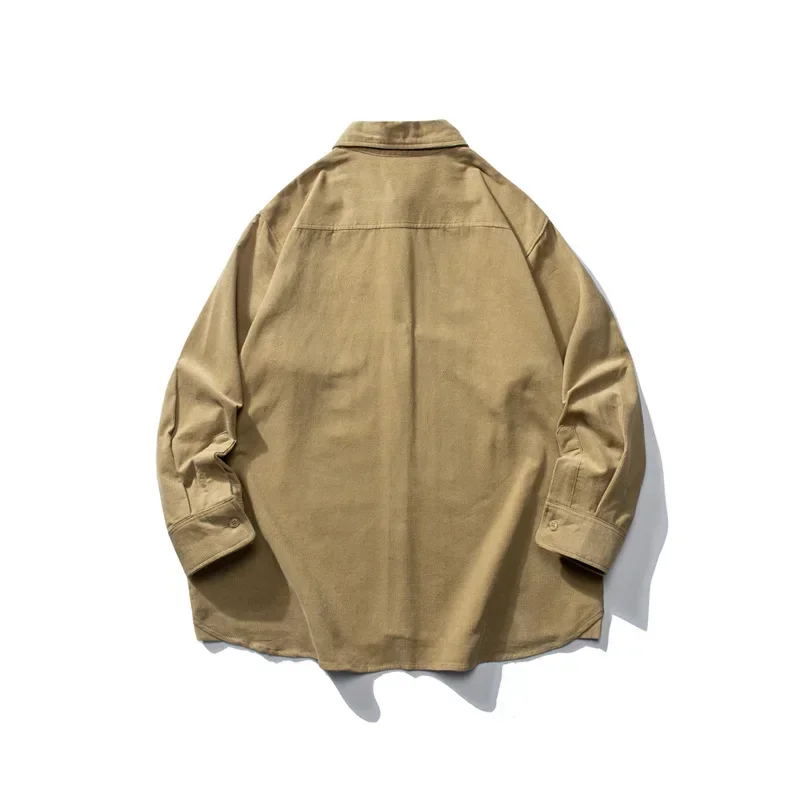 

Роскошная брендовая дизайнерская Новая мужская рубашка YS423A1, куртка на весну и осень, повседневная Вельветовая рубашка, модная брендовая мужская рубашка ape