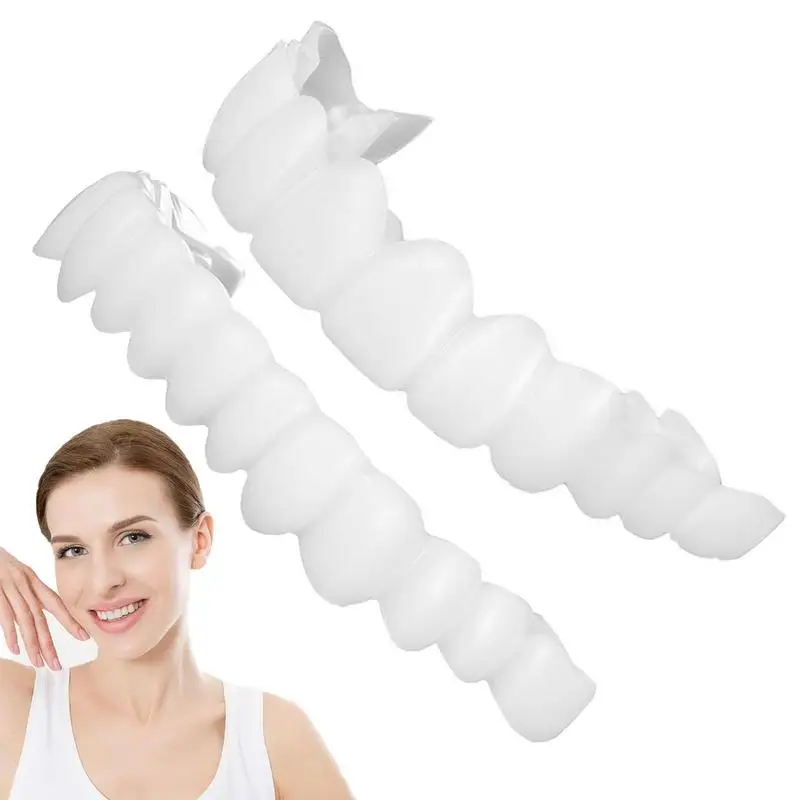 1 Pair Teeth Veneers Brightening Dentures Temporary False Teeth Cover Instant Imitation Braces For Perfect Smile For Men Women
1 Pair Teeth Veneers Brightening Dentures Temporary False Teeth Cover Instant Imitation Braces For Perfect Smile For Men Women