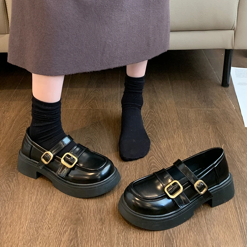 Loafer Women's British Style Shoes Fashion Ladies College Style Footwear Shoes for Women Womens Shoes High Heels
Loafer Women's British Style Shoes Fashion Ladies College Style Footwear Shoes for Women Womens Shoes High Heels