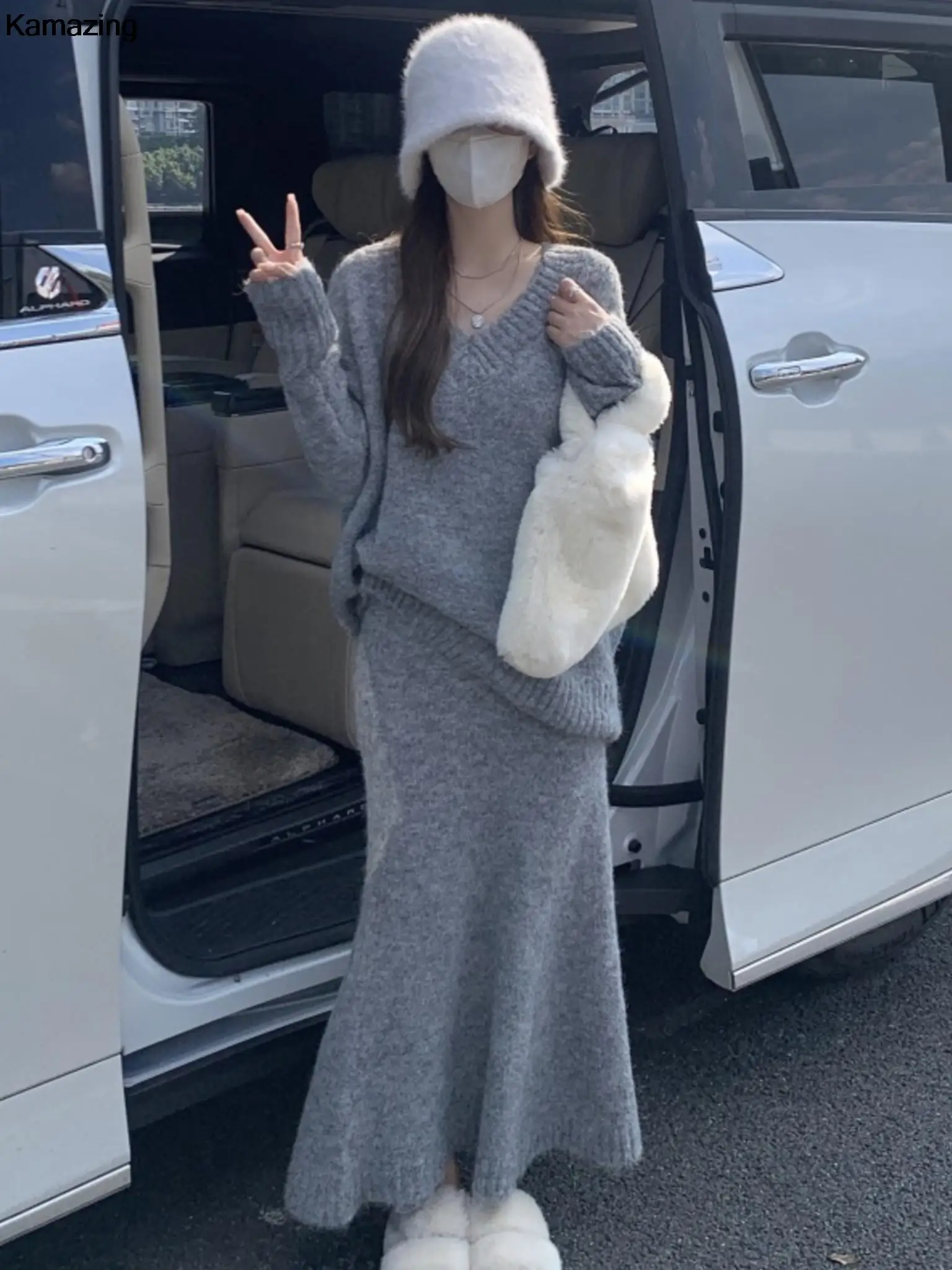 Elegant Casual Kintting Mermaid Skirt 2 Piece Set Women Oversized Sweater Jumper Outfits Fashion Ladys Winter Suit Clothes
Elegant Casual Kintting Mermaid Skirt 2 Piece Set Women Oversized Sweater Jumper Outfits Fashion Ladys Winter Suit Clothes