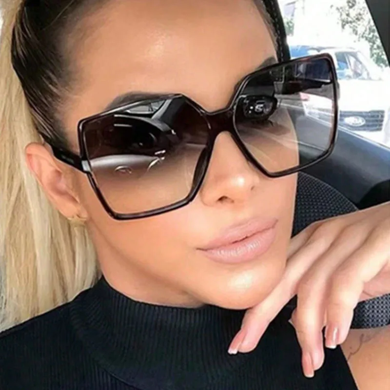 Oversize Square Sunglasses Women Retro Fashion Luxury Brand Personlity Gradient Black Sun Glasses Female Outdoor Shades Oculos Oversize Square Sunglasses Women Retro Fashion Luxury Brand Personlity Gradient Black Sun Glasses Female Outdoor Shades Oculos