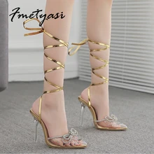 Luxury Bright Diamond High Heels Pointed Toe Bow Transparent Sandals Stiletto Cross Straps Crystal Heel Sexy Evening Party
Luxury Bright Diamond High Heels Pointed Toe Bow Transparent Sandals Stiletto Cross Straps Crystal Heel Sexy Evening Party