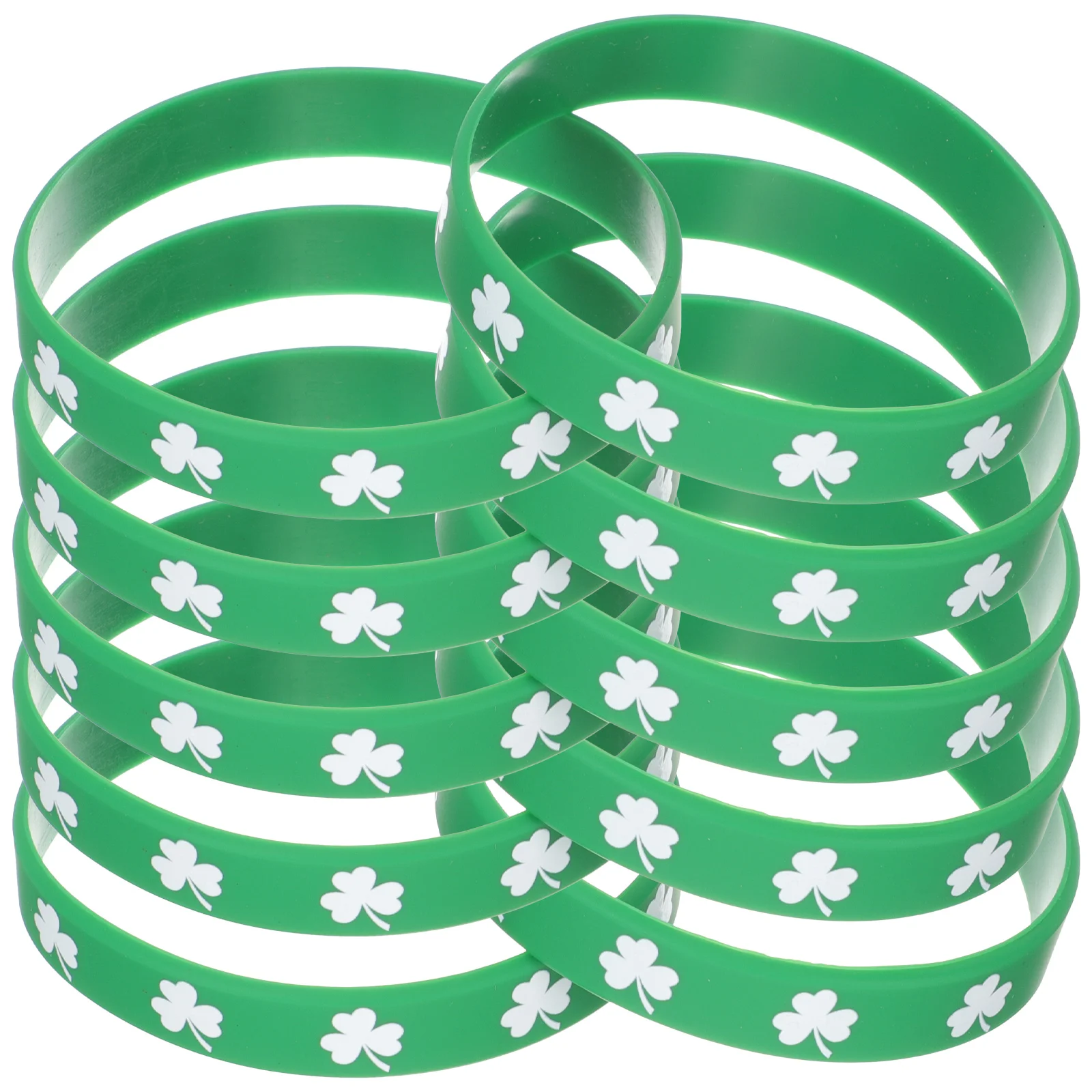 St. Patricks Day Silicone Shamrock Wristbands Elastic Clover Printing Bracelets Irish Party Hand Decoration
St. Patricks Day Silicone Shamrock Wristbands Elastic Clover Printing Bracelets Irish Party Hand Decoration