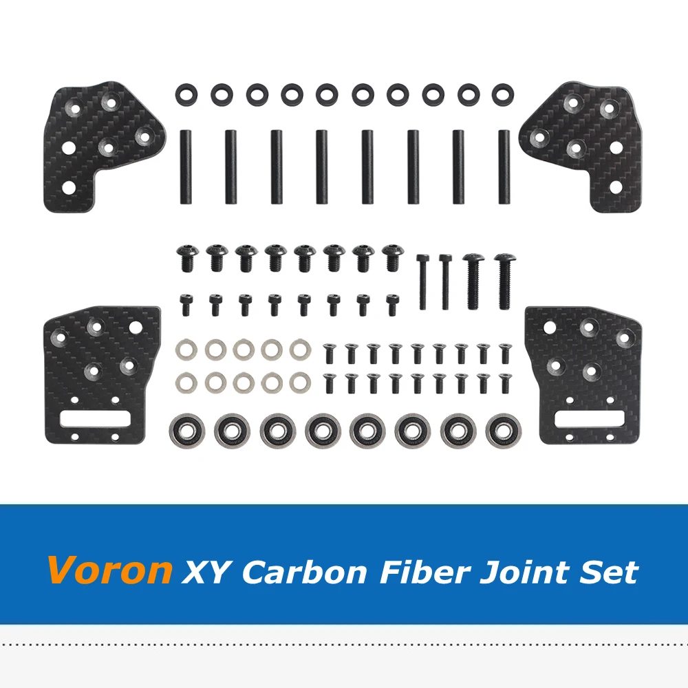 

Voron 2.4 Trident Light Weight CNC Carbon Fiber XY Axis Joint Kit Set for Voron 3D Printer Parts