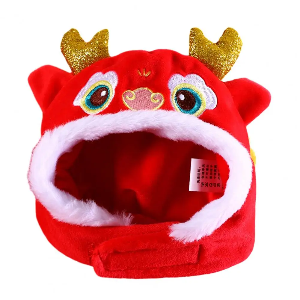 Windproof Pet Hat Chinese Dragon Pet Hat with 3d Horns Embroidered Face for New Year Spring Festival Cosplay Costume for Dogs
Windproof Pet Hat Chinese Dragon Pet Hat with 3d Horns Embroidered Face for New Year Spring Festival Cosplay Costume for Dogs