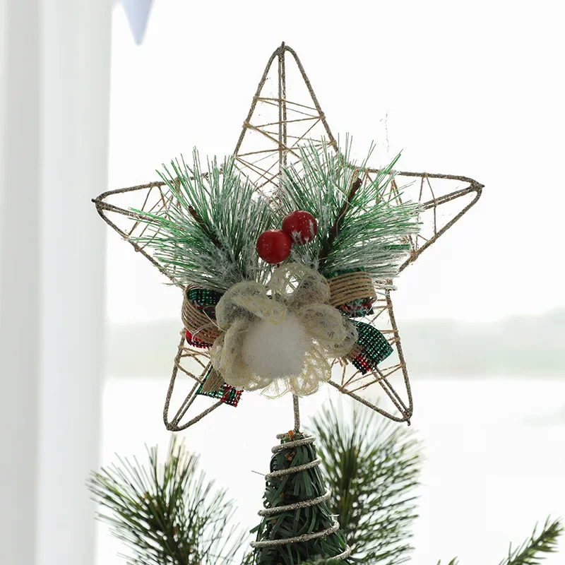 Christmas Tree Top Five Pointed Star Gold Three-dimensional Hollow Out Five Pointed Star Christmas Decorations
Christmas Tree Top Five Pointed Star Gold Three-dimensional Hollow Out Five Pointed Star Christmas Decorations