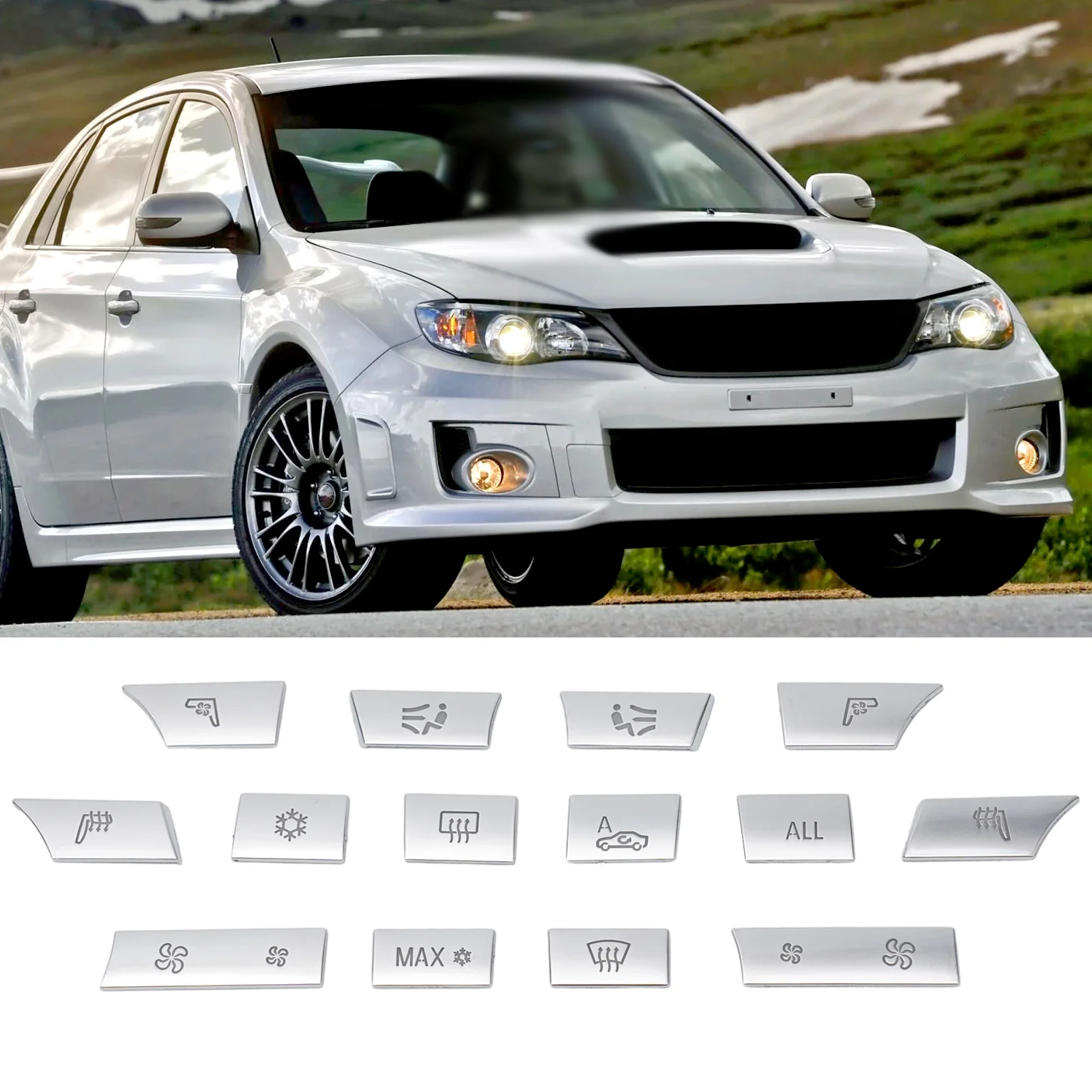 Accessories Button Cover Trim Center Air AC Control Button Chrome For BMW 5 6 7 F10 F07 F01 F02 Silver Waterproof
Accessories Button Cover Trim Center Air AC Control Button Chrome For BMW 5 6 7 F10 F07 F01 F02 Silver Waterproof