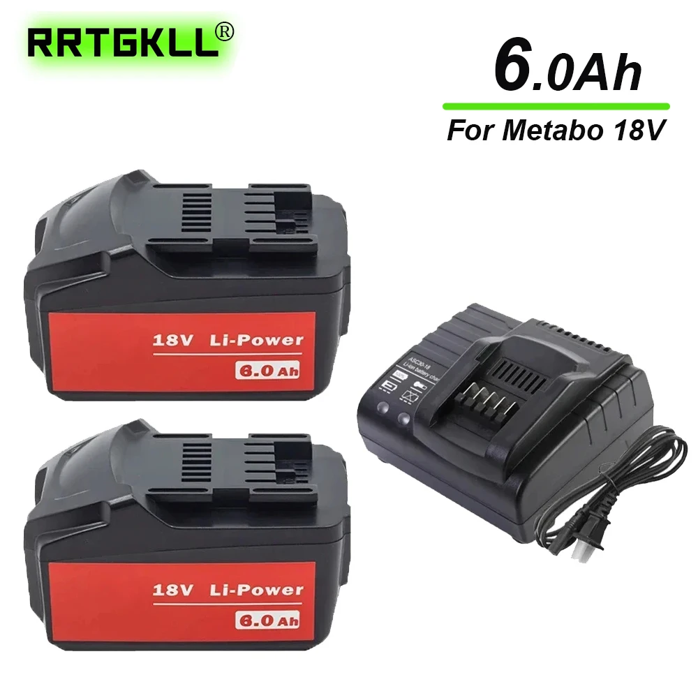 New Rechargeable 18V 6.0Ah Battery for Metabo Cordless Power Tool Replace for Metabo 18V 625592000 625591000 Backup Batteries
New Rechargeable 18V 6.0Ah Battery for Metabo Cordless Power Tool Replace for Metabo 18V 625592000 625591000 Backup Batteries