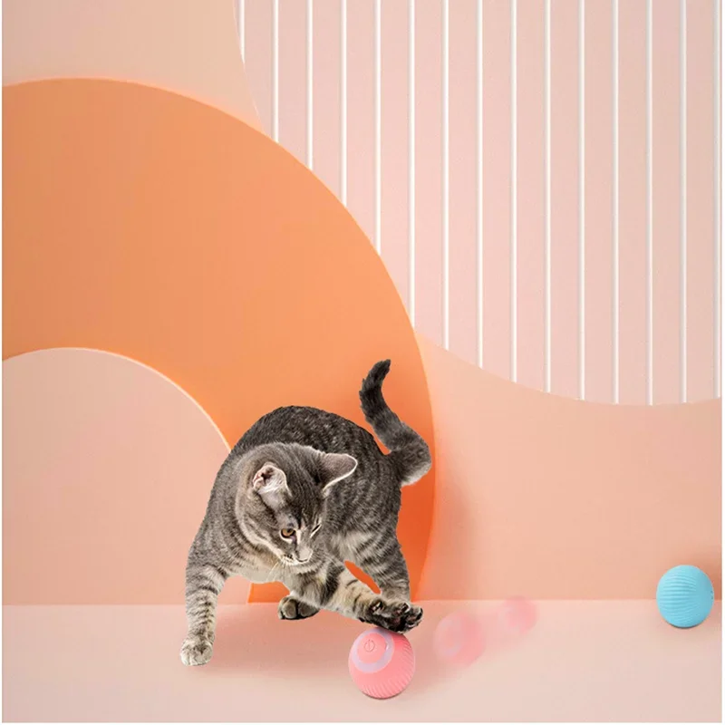 

Игрушки кошки красочные аксессуары интерактивный Usb Автоматический котенок мяч для домашних животных перезаряжаемая игрушка светодиодная вращающаяся Самостоятельная Интеллектуальная