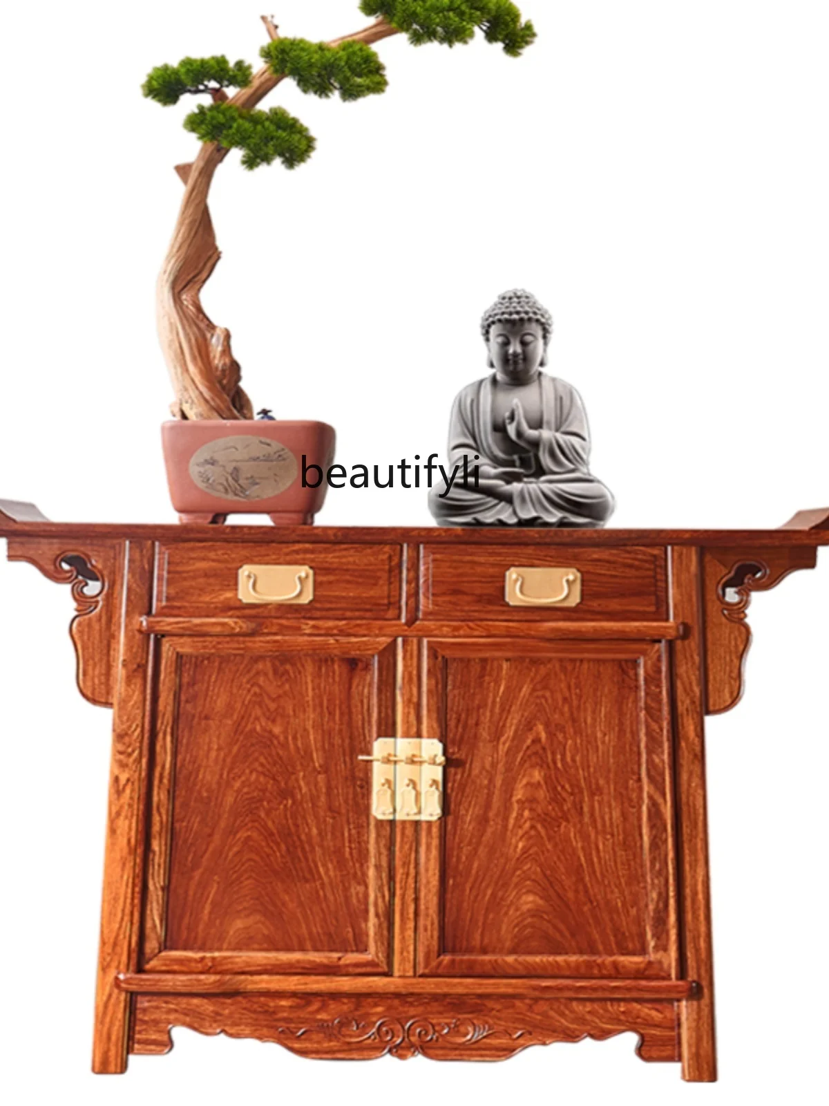 Rosewood Chinese Style Altar Boutique Pterocarpus Erinaceus Poir. Rosewood Cross-Head Cabinet Lobby Entrance Cabinet
Rosewood Chinese Style Altar Boutique Pterocarpus Erinaceus Poir. Rosewood Cross-Head Cabinet Lobby Entrance Cabinet