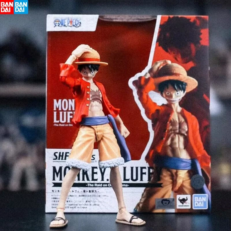 

One Piece в наличии Bandai S.H. Фигуртс Обезьяна D. Luffy вторжение в онигасима Shf экшн-фигурка коллекционная игрушка подарок на день рождения