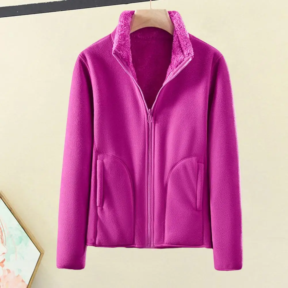 Женское зимнее пальто, толстая мягкая плюшевая теплая куртка с воротником-стойкой и длинным рукавом, с защитой от холода, с карманами, женская теплая куртка 
Женское зимнее пальто, толстая мягкая плюшевая теплая куртка с воротником-стойкой и длинным рукавом, с защитой от холода, с карманами, женская теплая куртка