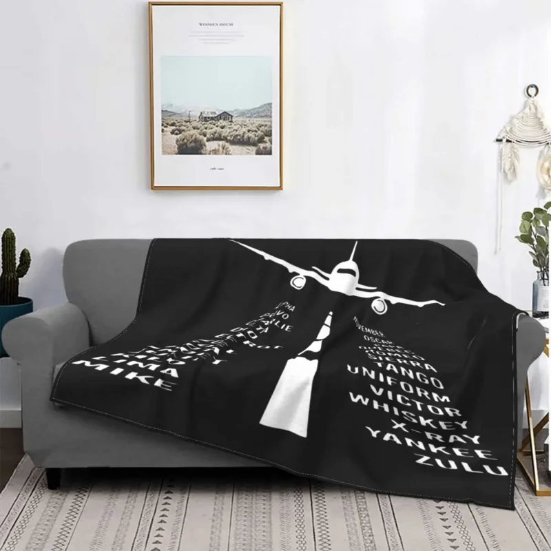 

Самолет фонетический Алфавит пилот вязаное одеяло флисовое тонкое одеяло для спальни дивана спальни одеяло
