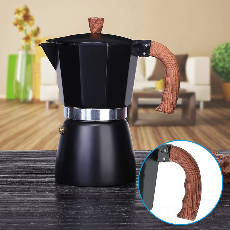 Aluminum Italian Moka Espresso Coffee Maker 150ml 300ml Percolator Stove Top Pot 1 3 6 9 Cup Cafeteira Supply
Aluminum Italian Moka Espresso Coffee Maker 150ml 300ml Percolator Stove Top Pot 1 3 6 9 Cup Cafeteira Supply