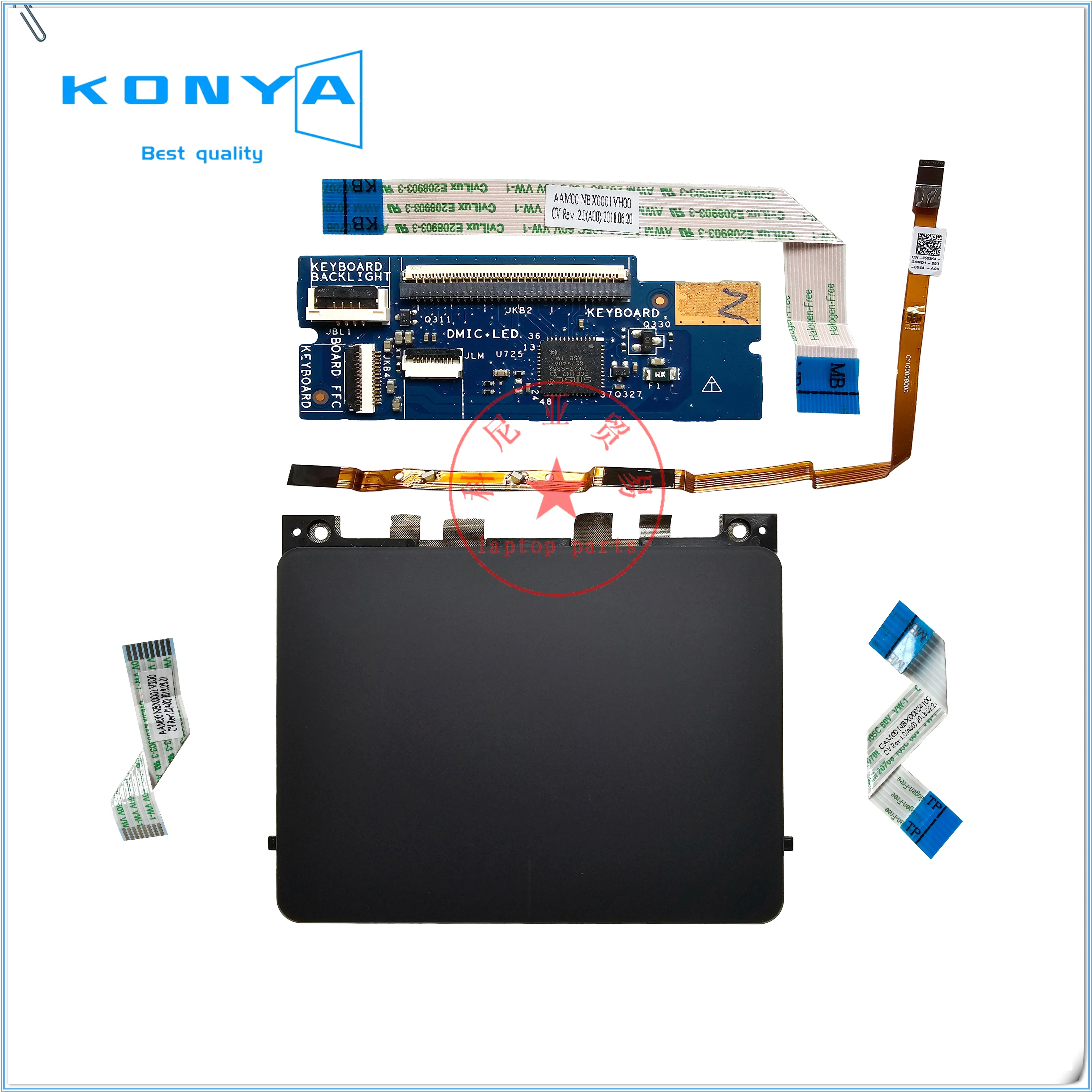 Новинка, оригинальная сенсорная панель для ноутбука Dell XPS 15 9550 9560 9570 5510 5520 5530, фонарики, микрофоны, подключение к плате
Новинка, оригинальная сенсорная панель для ноутбука Dell XPS 15 9550 9560 9570 5510 5520 5530, фонарики, микрофоны, подключение к плате