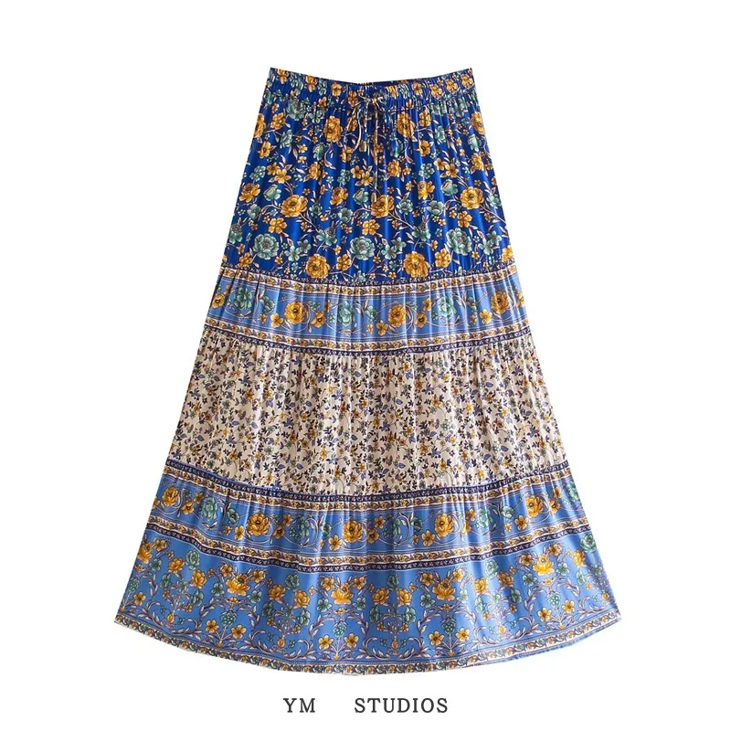States women's 2022 spring restoring ancient ways the new positioning printed skirts rayon elastic waist beach 
States women's 2022 spring restoring ancient ways the new positioning printed skirts rayon elastic waist beach