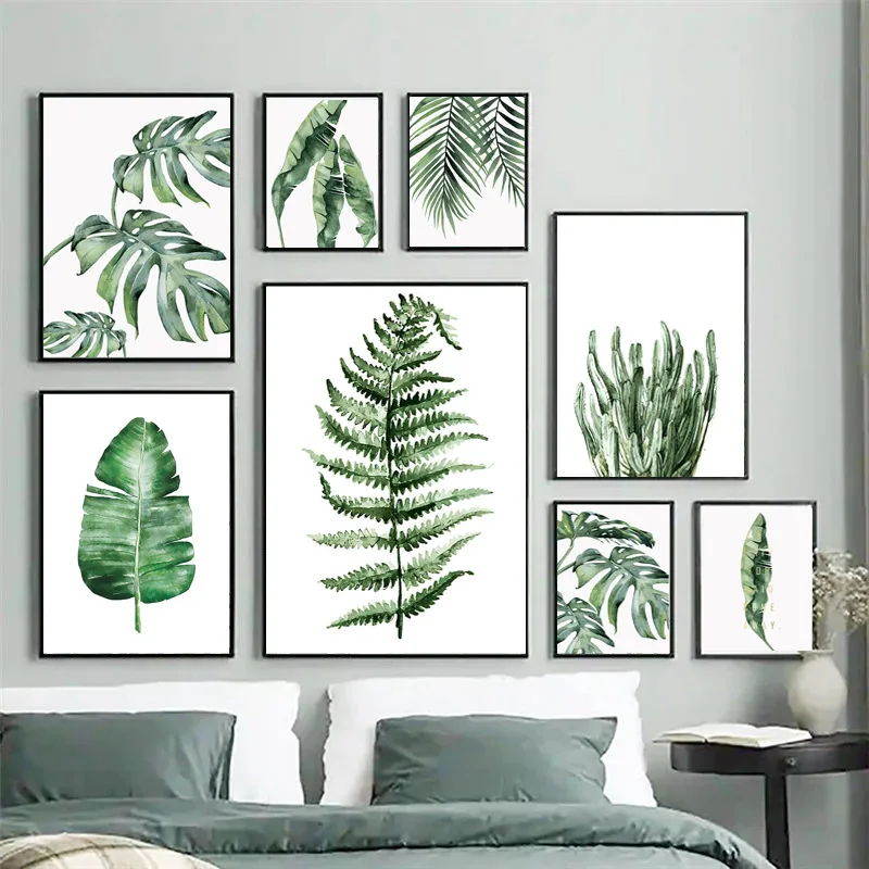 Tropical Plants Poster Home Decorations Canvas Painting Green Plants Wall Painting Leaves Oil Painting Decorative Wall stickers
Tropical Plants Poster Home Decorations Canvas Painting Green Plants Wall Painting Leaves Oil Painting Decorative Wall stickers