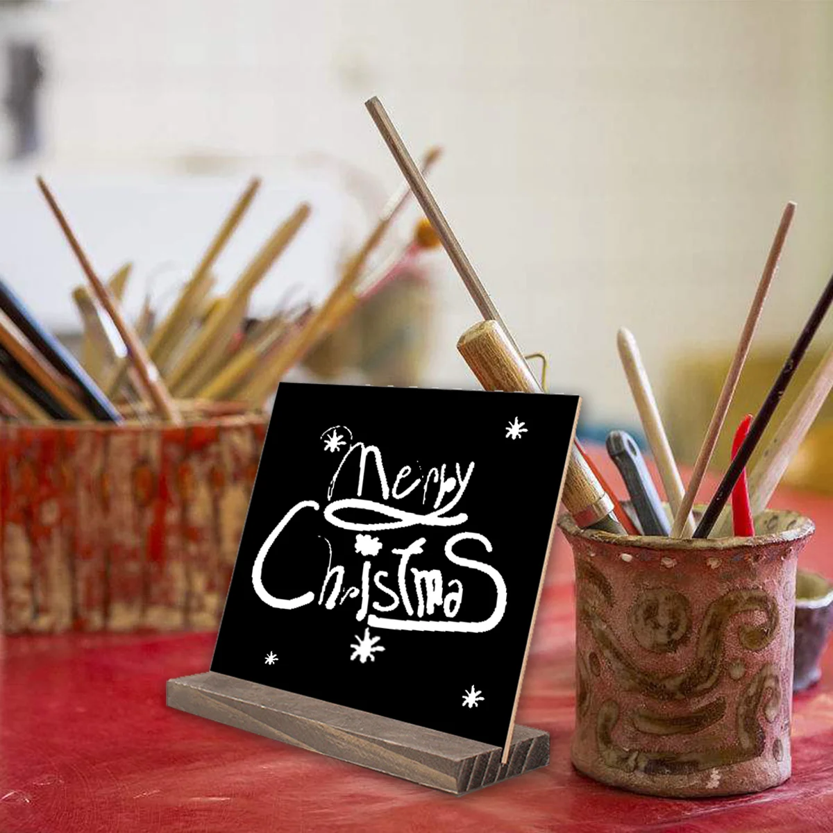 1 Pc Creative Double-sided Blackboard Writing Board with a Solid Base for Home Bar Hotel Decoration
1 Pc Creative Double-sided Blackboard Writing Board with a Solid Base for Home Bar Hotel Decoration