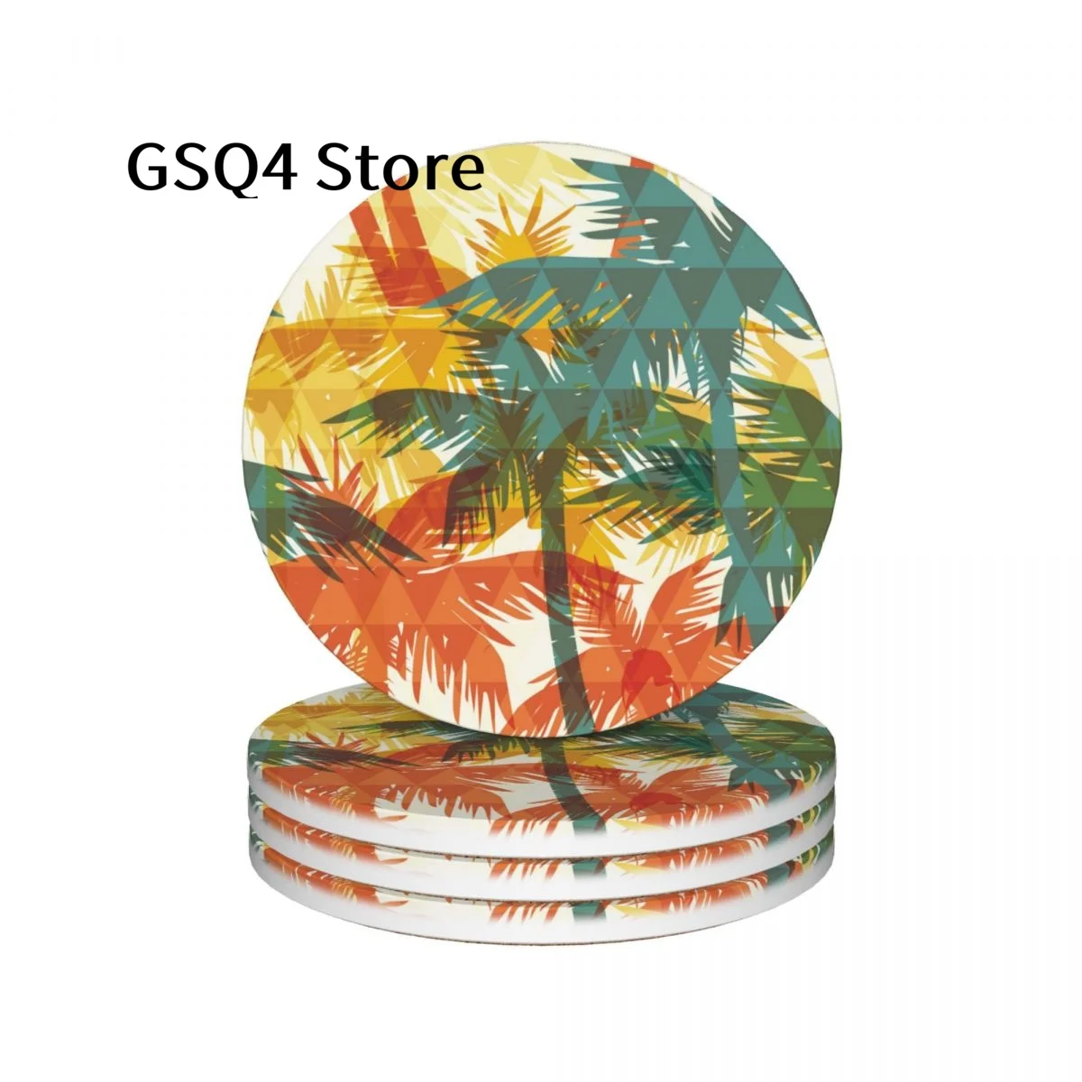 Cool Tree Hawaii Coasters of Drinks Set of 4 Cup Holders Water Absorbing Ceramic Drinks Coaster for Home Kitchen Gift Decor
Cool Tree Hawaii Coasters of Drinks Set of 4 Cup Holders Water Absorbing Ceramic Drinks Coaster for Home Kitchen Gift Decor