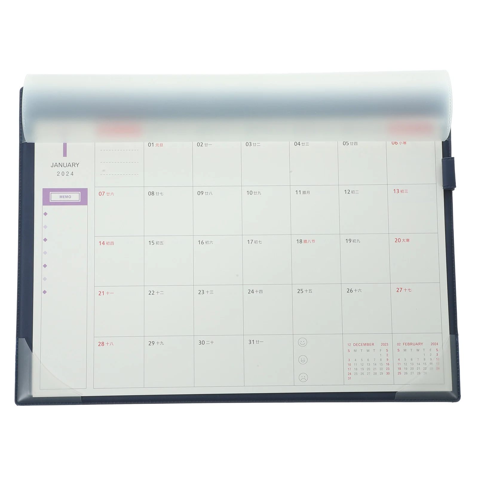 

Household Wall Calendar Home Hanging Delicate Daily Monthly Clear Printed Planning for Desk