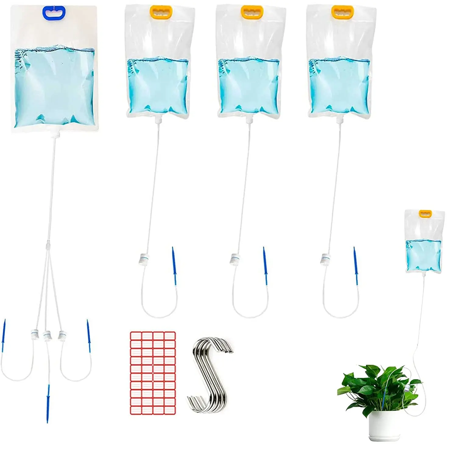 3Pcs 3.5L + 1Pcs 6L Plant Drip Irrigation Bag Plant Watering System Device Automatic Plant Waterer Self Irrigation Kit
3Pcs 3.5L + 1Pcs 6L Plant Drip Irrigation Bag Plant Watering System Device Automatic Plant Waterer Self Irrigation Kit