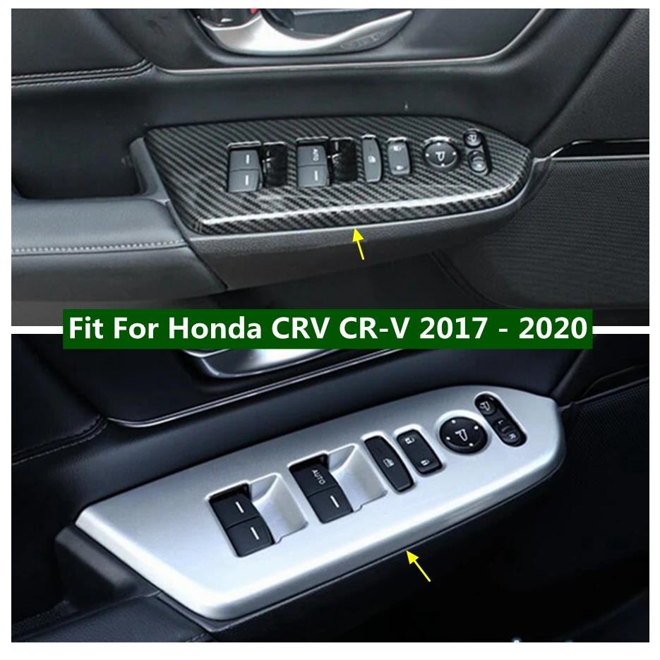 

Inner Door Armrest Window Glass Lift Button Control Switch Panel Cover Trim Fit For Honda CRV CR-V 2017 - 2020 Accessories