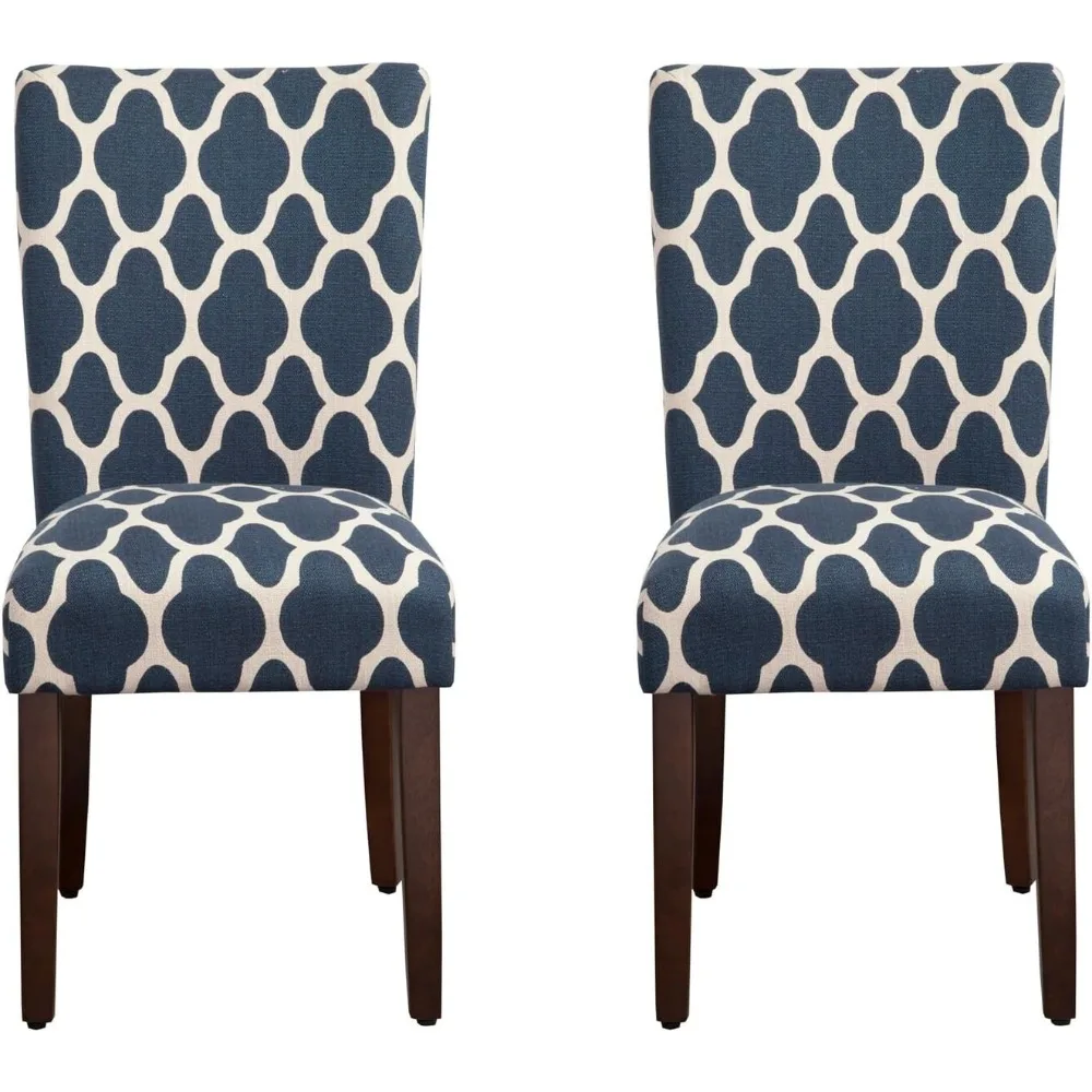 

Классический обеденный стул с мягкой обивкой, набор из 2 стульев темно-синего цвета и кремового цвета для столовой, бесплатная доставка, кухонная мебель для дома