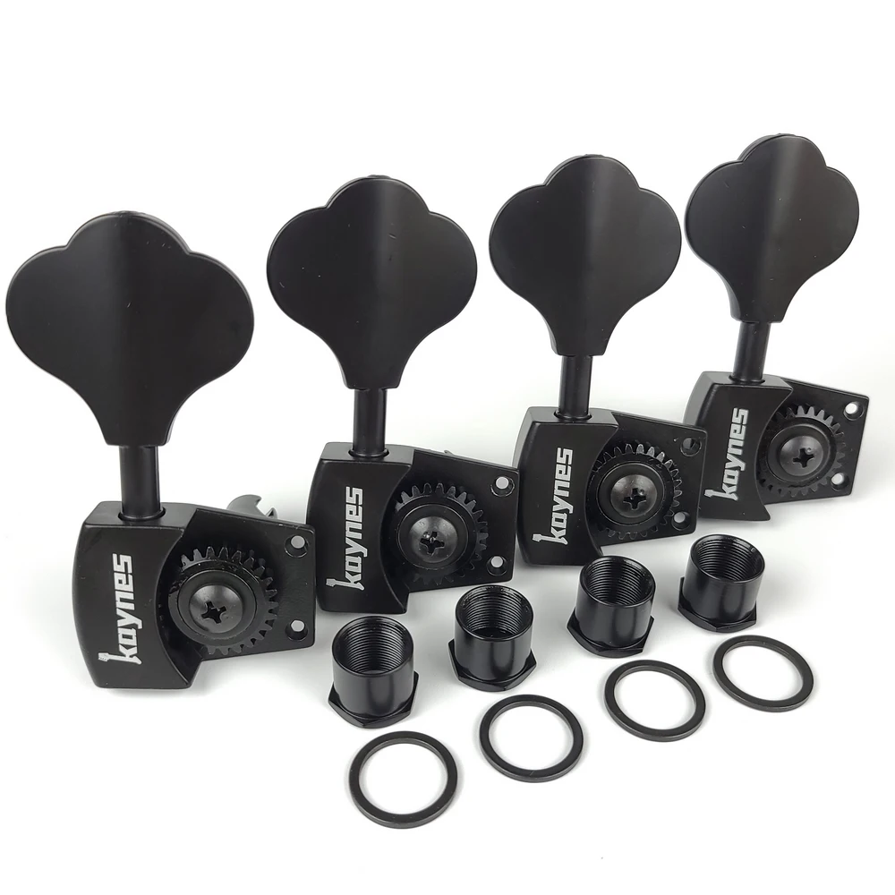 Kaynes Bass Tuners 1:26 Ratio Open Gear Tuning Key Pegs Machine Head Replacement for Electric Jazz Guitar Bass DJ330 Black
Kaynes Bass Tuners 1:26 Ratio Open Gear Tuning Key Pegs Machine Head Replacement for Electric Jazz Guitar Bass DJ330 Black