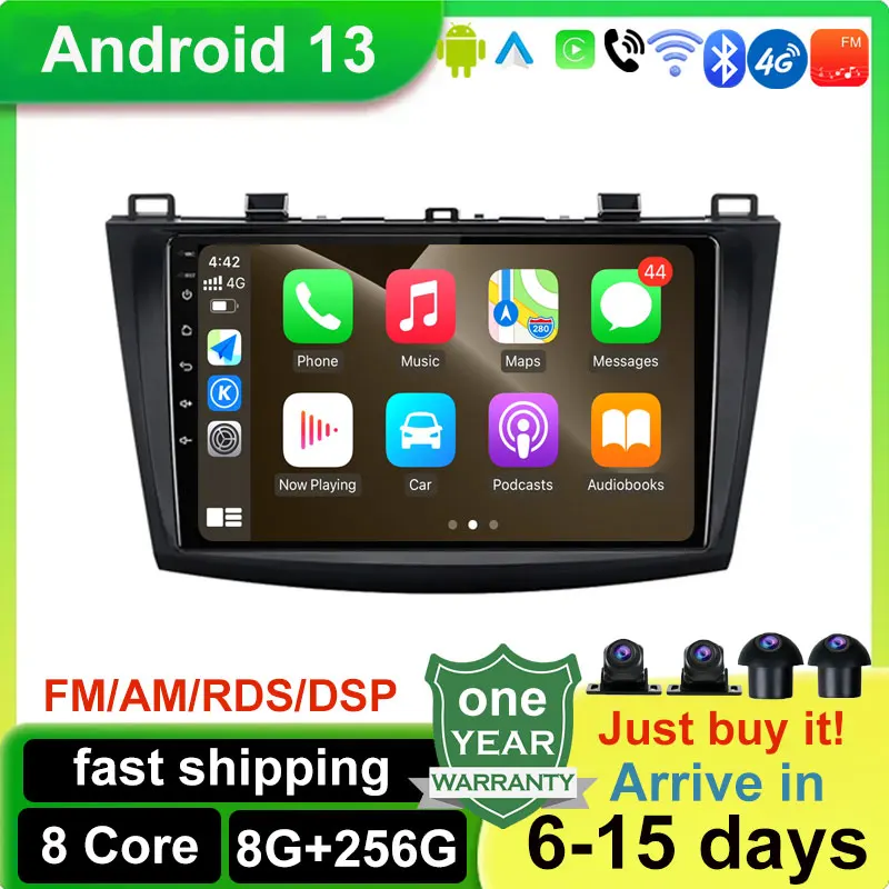 DSP Carplay Android 13 для Mazda III 2009-2013 автомобильное радио, мультимедийный стереоплеер, Wi-Fi, GPS-навигация, без DVD
DSP Carplay Android 13 для Mazda III 2009-2013 автомобильное радио, мультимедийный стереоплеер, Wi-Fi, GPS-навигация, без DVD