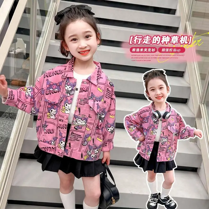 Sweet Kuromi Kawaii Sanrio Anime Long Sleeve Coat Cute Cartoon Children Ins Fashion Casual Jacket Clothing Gifts for Kids
Sweet Kuromi Kawaii Sanrio Anime Long Sleeve Coat Cute Cartoon Children Ins Fashion Casual Jacket Clothing Gifts for Kids