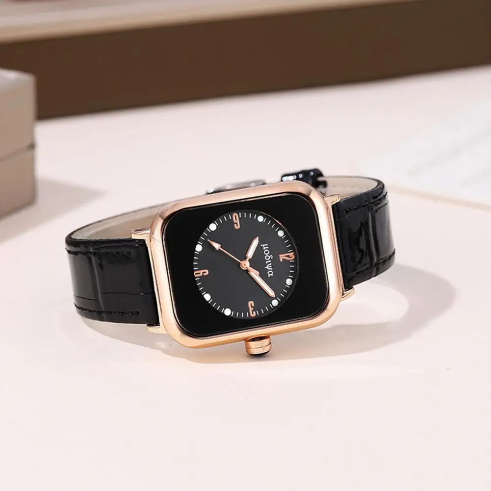 Women Dress Watch Elegant Women's Rectangle Dial Casual Watch with Faux Leather Strap Quartz Movement Fashion Jewelry for Ladies
Women Dress Watch Elegant Women's Rectangle Dial Casual Watch with Faux Leather Strap Quartz Movement Fashion Jewelry for Ladies
