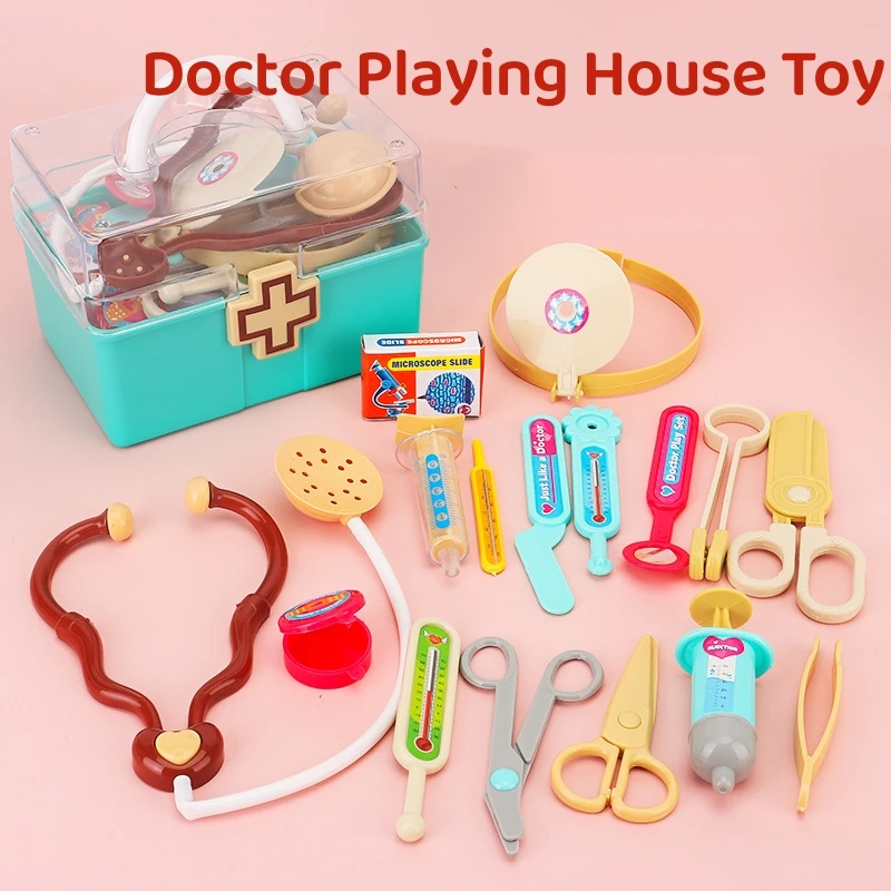Doctor Toys for Children Set Kids Wooden Pretend Play Kit Games for Girls Boys Red Medical Dentist Medicine Box Cloth Bags
Doctor Toys for Children Set Kids Wooden Pretend Play Kit Games for Girls Boys Red Medical Dentist Medicine Box Cloth Bags