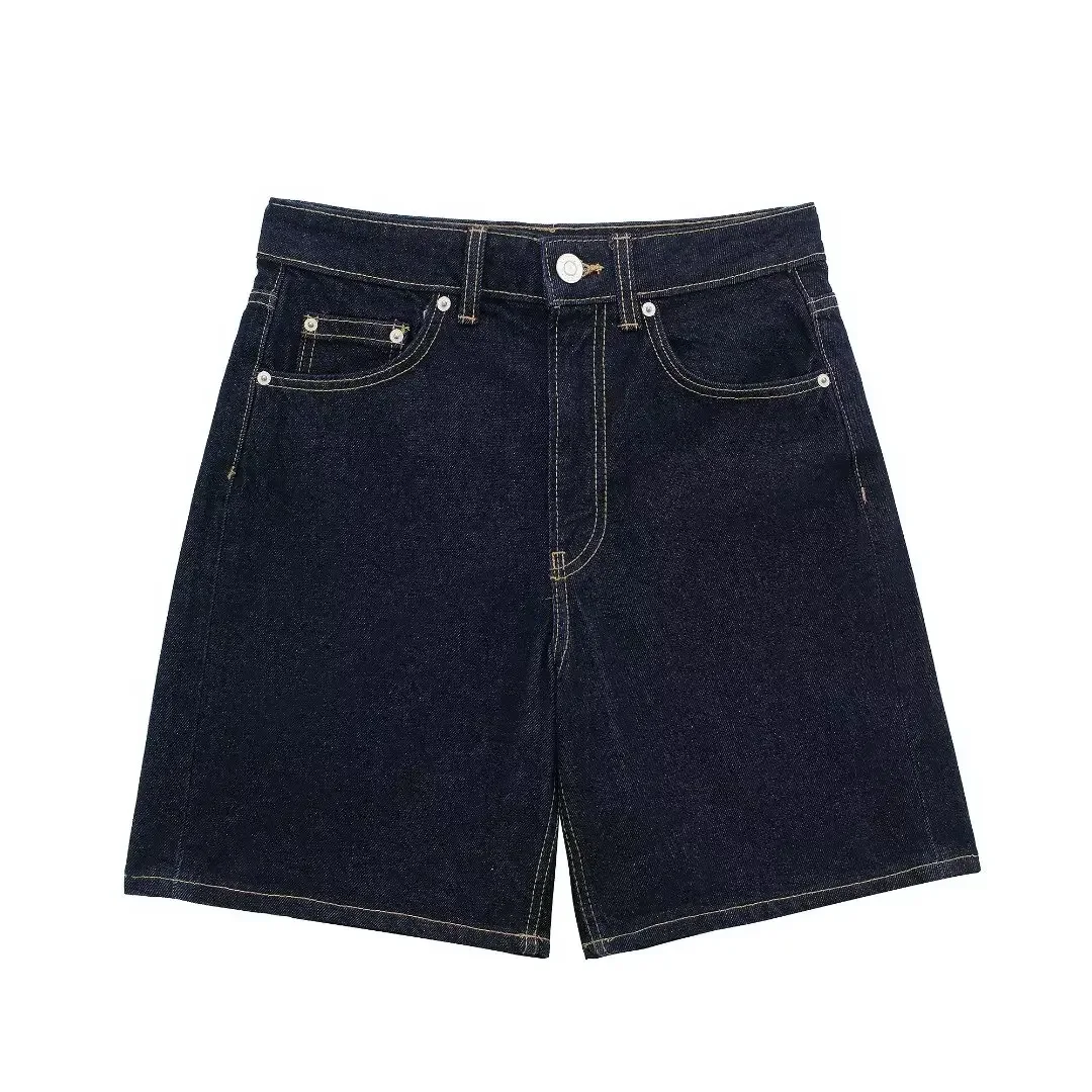 Women's 2024 New Chic Fashion Pocket Decoration Basic Style Casual Denim Shorts Retro Mid Waist Zipper Women's Shorts Mujer
Women's 2024 New Chic Fashion Pocket Decoration Basic Style Casual Denim Shorts Retro Mid Waist Zipper Women's Shorts Mujer