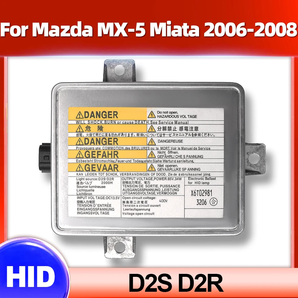 

D2S D2R Xenon Headlight Ballast OEM X6T02971 X6T02981 X6T02993 HID Xenon Control Unit For Mazda MX-5 Miata 2006 2007 2008