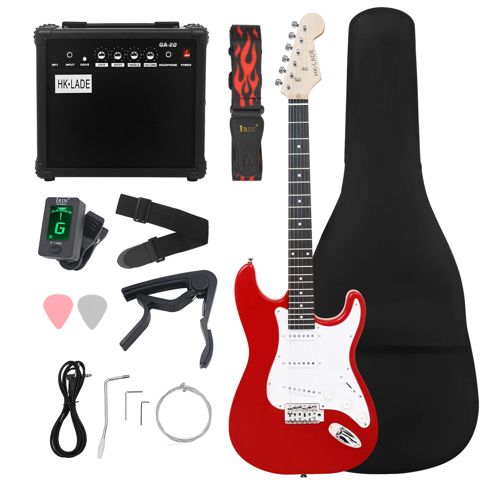 

6 Strings 39 Inch Electric Guitar 22 Frets Maple Body Electric Guitarra With Bag Amp Strap Picks Guitar Parts & Accessories