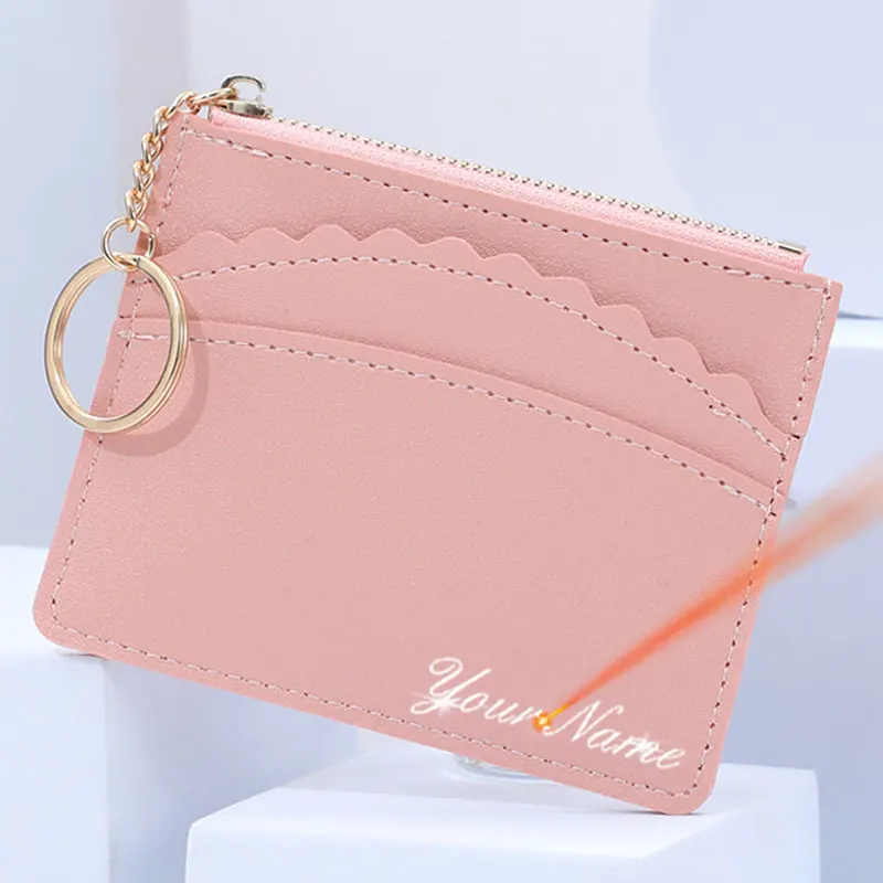 New Mini Women Card Bag Wallets Free Name Engraving Zipper Coin Pocket Short Female Purse Slim Credit Card Holder Women's Wallet
New Mini Women Card Bag Wallets Free Name Engraving Zipper Coin Pocket Short Female Purse Slim Credit Card Holder Women's Wallet