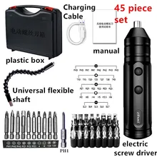 Portable Mini Electric Screwdriver Smart Cordless Automatic Screwdriver Multi-function Bits Portable Power Tools Set with Bits
Portable Mini Electric Screwdriver Smart Cordless Automatic Screwdriver Multi-function Bits Portable Power Tools Set with Bits