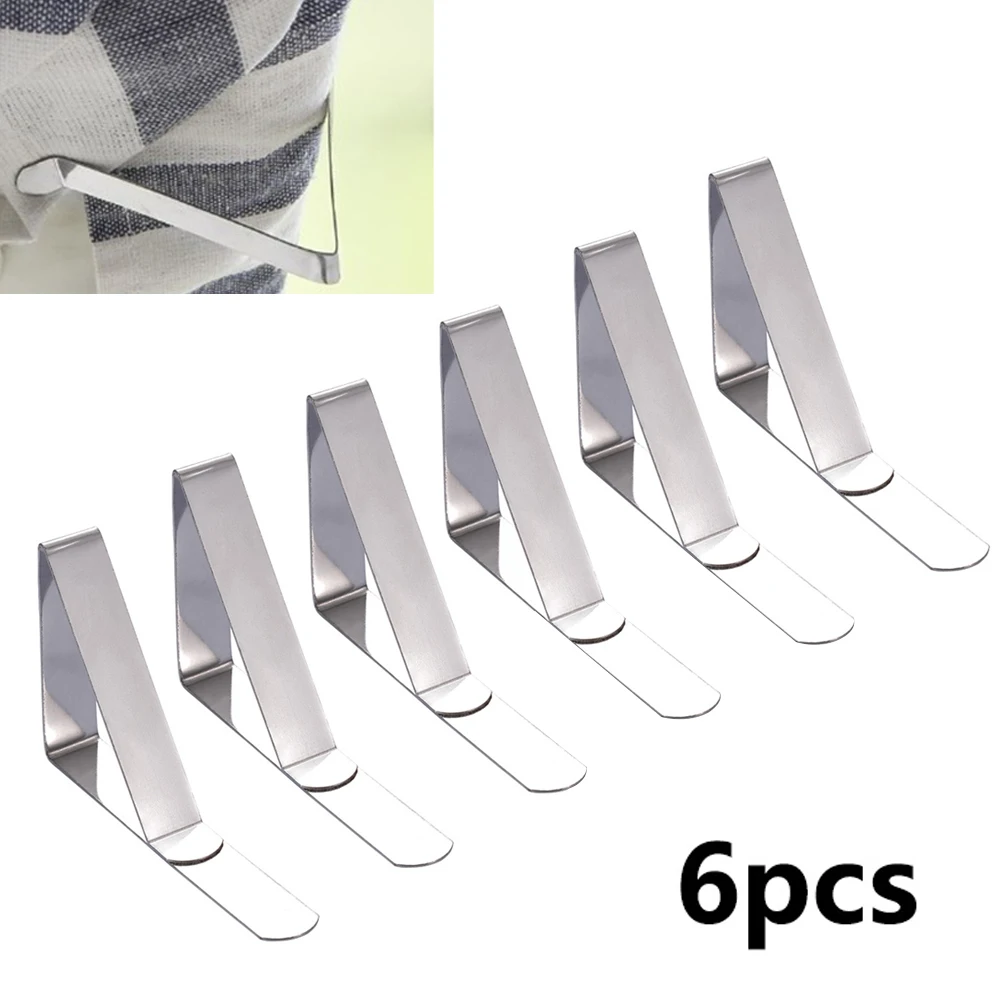 6 Pcs Triangle Tablecloth Tables Cover Clips Table Cover Holder Clamps Stainless Steel For Home Outside Parties BBQ Camping Tool
6 Pcs Triangle Tablecloth Tables Cover Clips Table Cover Holder Clamps Stainless Steel For Home Outside Parties BBQ Camping Tool