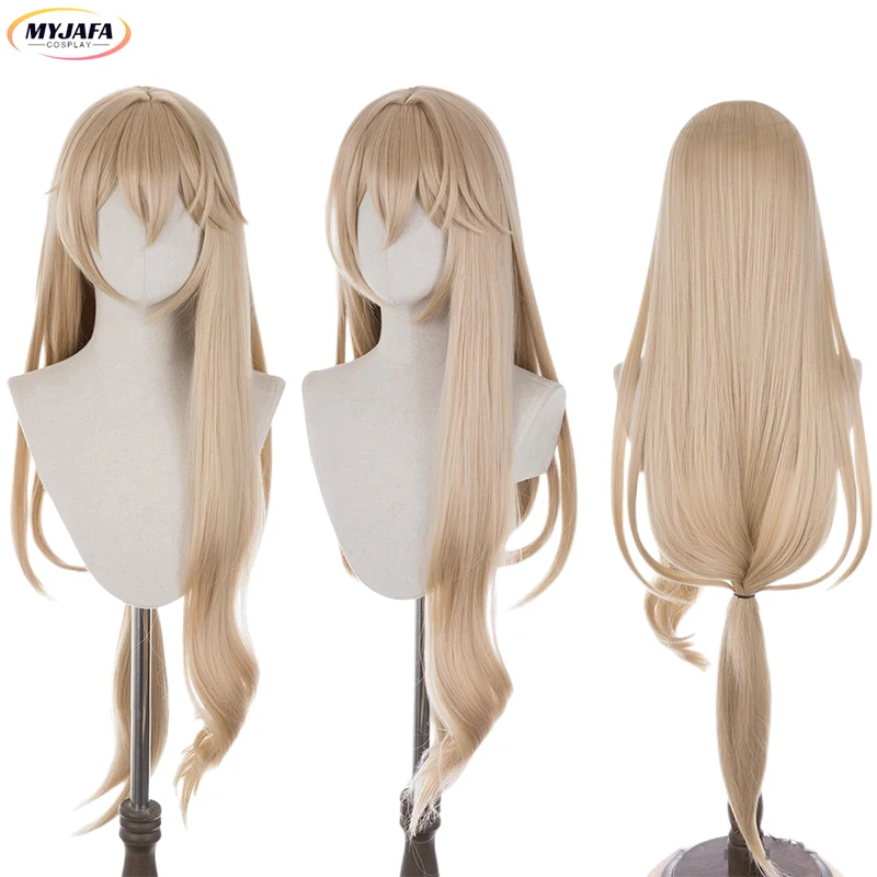 Luocha Cosplay Wig Honkai Star Rail Cosplay 100cm Long Straight Light Golden Heat Resistant Synthetic Hair Anime Wigs + Wig Cap
Luocha Cosplay Wig Honkai Star Rail Cosplay 100cm Long Straight Light Golden Heat Resistant Synthetic Hair Anime Wigs + Wig Cap