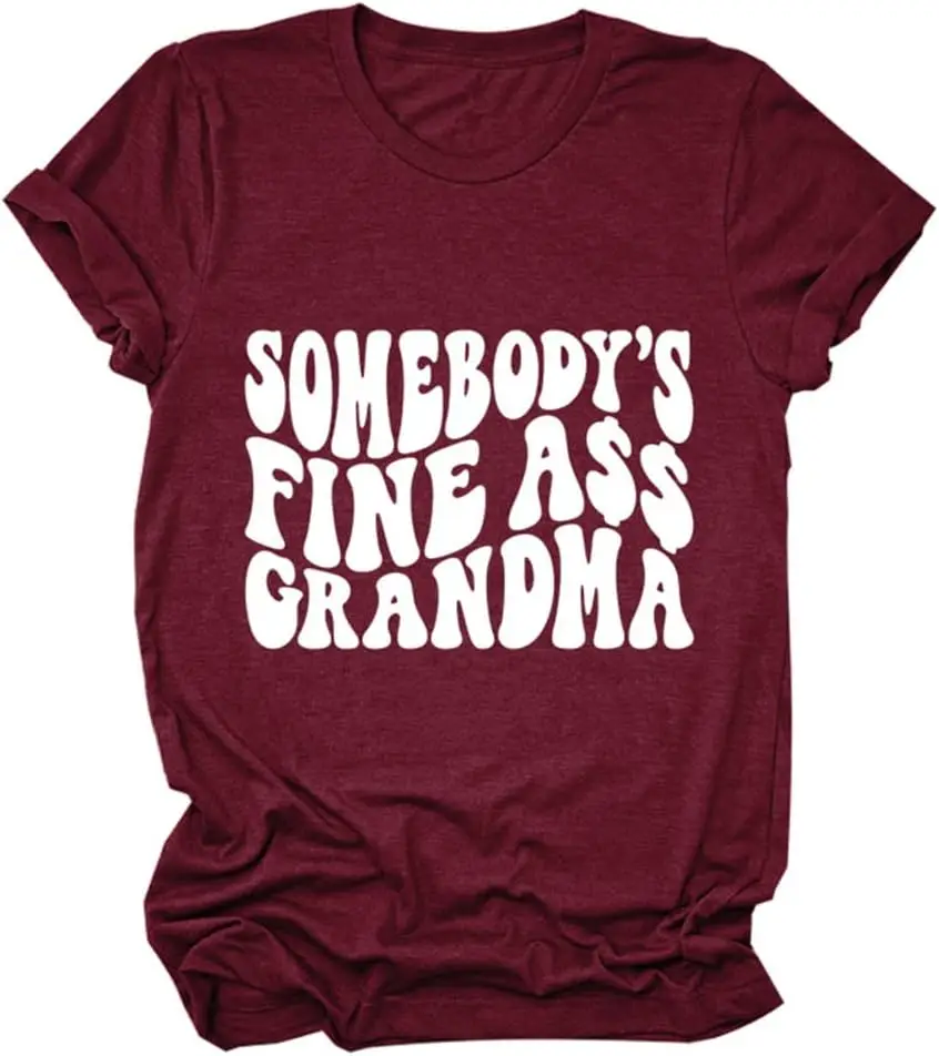 Funny Letter T Shirt for Women Grandma Gift Short Sleeve Casual Tees Grandma Life Shirts
Funny Letter T Shirt for Women Grandma Gift Short Sleeve Casual Tees Grandma Life Shirts
