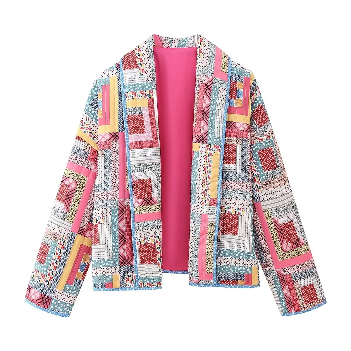 Women Winter New Fashion Loose Warm Printed Quilted cotton Open Coat Vintage Long Sleeve Female Outerwear Chic Tops
Women Winter New Fashion Loose Warm Printed Quilted cotton Open Coat Vintage Long Sleeve Female Outerwear Chic Tops