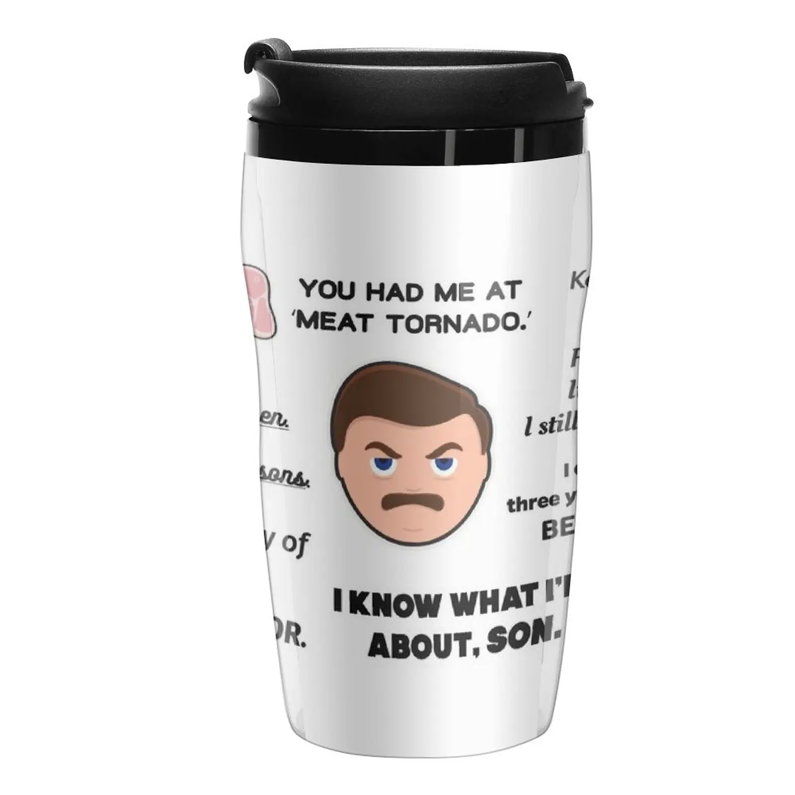 

New Ron Swanson Quotes 2 Travel Coffee Mug Latte Cup Coffee Mugs Creative Cups And Mugs