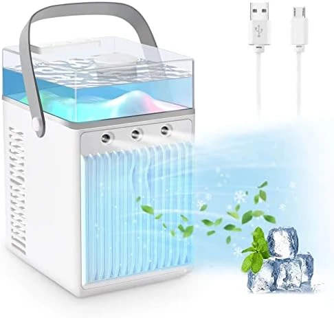 Air Conditioner, 4 IN 1 Portable Air Cooler, 3 Speeds Evaporative Air Cooler, Desk Air Conditioner for Room Car Office Camping w
Air Conditioner, 4 IN 1 Portable Air Cooler, 3 Speeds Evaporative Air Cooler, Desk Air Conditioner for Room Car Office Camping w