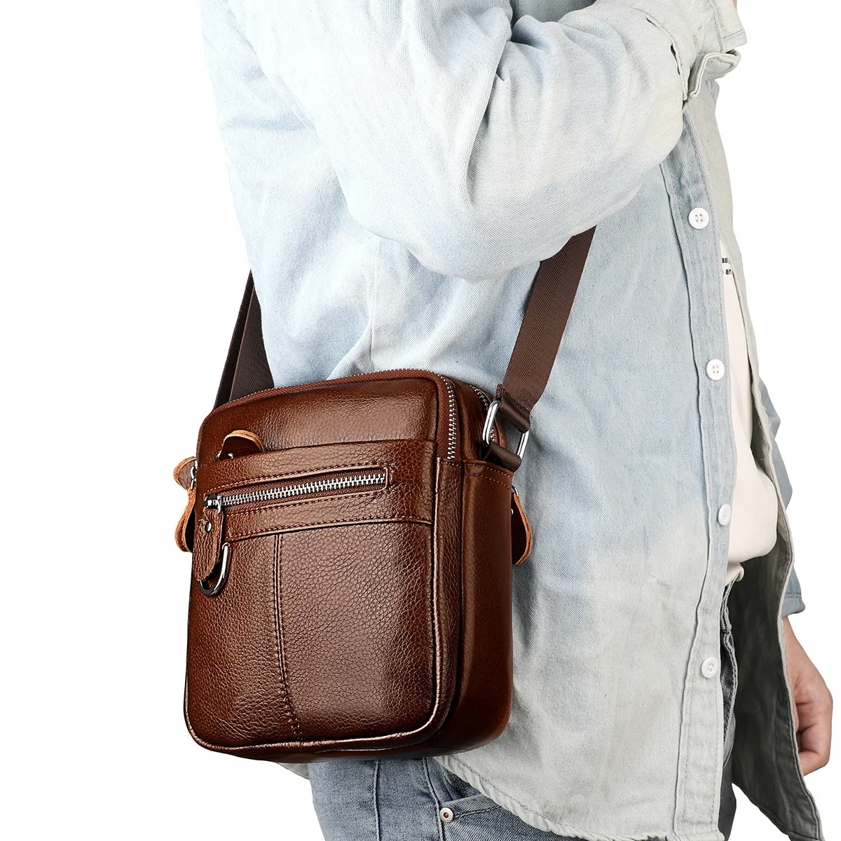 Cow Leather Men's Flap Bag Male Sport Bag For Outdoor Shoulder Bag Messenger Bag For Men Man Square Bag Male Crossbody Bag
Cow Leather Men's Flap Bag Male Sport Bag For Outdoor Shoulder Bag Messenger Bag For Men Man Square Bag Male Crossbody Bag