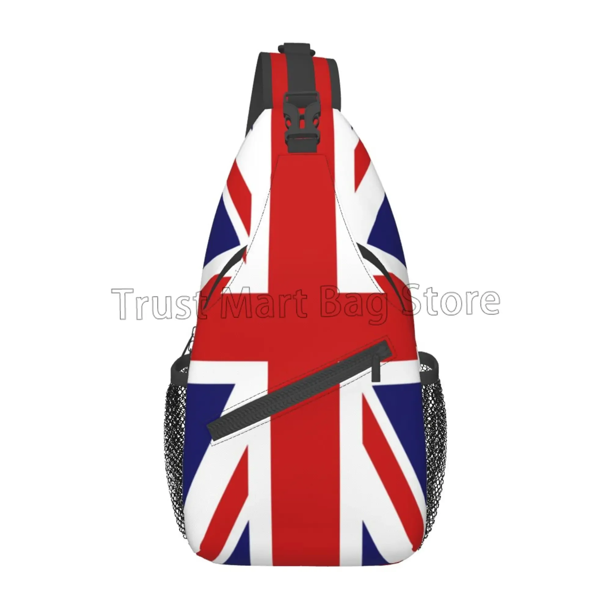 

United Kingdom Flag Union Jack Print Sling Bag for Women Men Crossbody Backpack Travel Hiking Daypack Chest Shoulder Bag