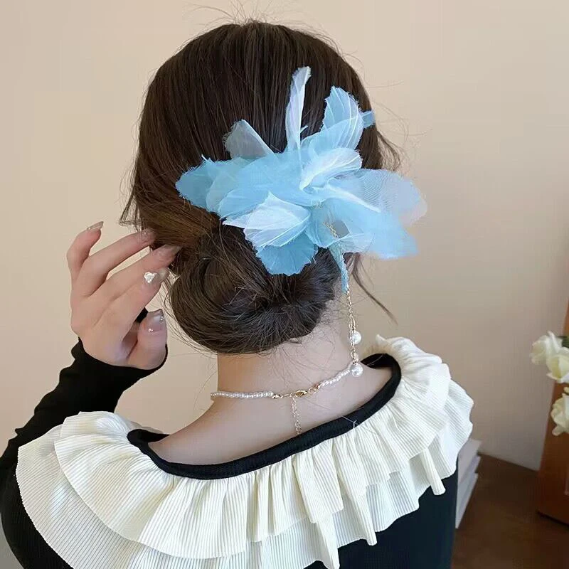 2024 New Vinatge Chiffon Flower Hair Stick Pin Fashion Pearl Tassel U-shaped Hair Clip Headwear for Women Party Hair Accessories
2024 New Vinatge Chiffon Flower Hair Stick Pin Fashion Pearl Tassel U-shaped Hair Clip Headwear for Women Party Hair Accessories
