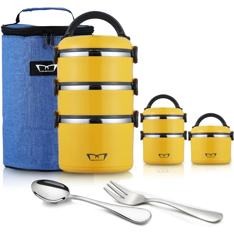 3-Tier Bento Box Adult Lunch Box Set,Stackable Lunch Insulated Food Container with Lunch Bag for Men Women,Work,Dining Out
3-Tier Bento Box Adult Lunch Box Set,Stackable Lunch Insulated Food Container with Lunch Bag for Men Women,Work,Dining Out
